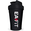 Shaker Proteine 400 Ml Nero - Borraccia Graduata Senza BPA Con Mixer in Acciaio
