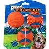 - Fetch Medley 3 Medium - 3 Palline Da Inseguimento per Cani - Palla Ultra Versa