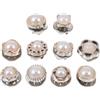 50 Pcs Accessori Per Abbigliamento Bottoni Automatici Colletto Di Vestiti