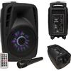 CASSA ACUSTICA SD USB BLUETOOTH trolly a batteria