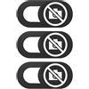 3 pezzi Coperchio di webcam Slide Protection Privacy Protection Cover