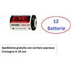 EVE 12 batterie ER14250 1/2 Stilo 3,6V EVE Li-SoCl2 mezza stilo per sensori allarmi