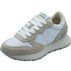 SUN68 Z36205 Ally Studs Bianco Scarpe Sportive per Donna in camoscio e tessuto z