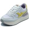 SUN68 Z36222 Big Stargirl Spongee Logo Bianco Giallo Scarpe Sportive Donna in p