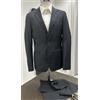 Linea Sartoriale ABITO UOMO MADE IN ITALY GRIGIO SCURO SLIMFIT 48 FRESCO LANA TASMANIA PRIMAVERA