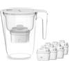 Philips Filtro caraffa Philips +6 cartucce filtranti di ricambio Micro X-Clean,