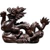 Statua di drago cinese in legno Piccolo mini drago Figura Anno del drago Regalo