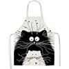 HASLED Simpatico Grembiule da Gatto, Grembiule di Lino, Grembiuli per