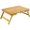 WKWKER 100% Bambù Laptop Letto Tavolo Lap Desk Per Letto Colazione Letto
