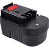 iPrize Batteria di ricambio 14,4 V 4,0 Ah per Black+Decker A14 A144