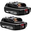 Moticett 2 x Moticett 18V BL1830B Batería de Repuesto per Makita Batería 18V