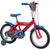 Marvel Bicicletta per Bambini con Rotelle 16" Spiderman Rosso Freni Caliper