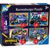 Ravensburger RVB12001055 4 Puzzle in 1 - Batwheels