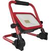 EMOS - Faretto LED a batteria ACCO, 35 W, impermeabile IP54, portatile, luminosità dimmerabile 3300 lm, bianco freddo 6500 K, 12 ore di autonomia, batteria da 10000 mAh, power bank - rosso/nero