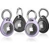 Biuupa 4 Pezzi Portachiavi AirTag Porta Airtag per Apple Chiavi Zaini e Animale