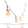 m MU MU 10M Catena Luminosa Esterno LED Catenaria 10 Portalampada E27 Da 10 Metri Cav