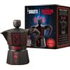 Bialetti Moka Express Stranger Things 3 Tazze, Pomolo Musicale con ricarica USB