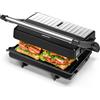 Aigostar York Pro - Tostapane Piastra 1000W, Bistecchiera Elettrica per Carne e