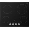 De'Longhi DE LONGHI PVC61FK PIANO COTTURA ELETTRICO 60 CM 4 ZONE NERO