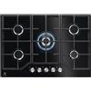 ELECTROLUX KGG75362K PIANO COTTURA 5 FUOCHI 75 GAS GRIGLIE IN GHISA NERO