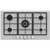 HISENSE GM973XF PIANO COTTURA A GAS INOX 90CM 5 FUOCHI GRIGLIE IN GHISA