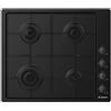 Candy PIANO COTTURA A GAS CON COMANDI LATERALI 60CM - 4 FUOCHI - NERO (CHW6LBB)