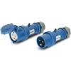 MENNEKES Set di connettori CEE e frizione, 230 V/16 A, 3 P, blu, IP44