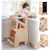 Labebe Torre di apprendimento per bambini, 4 in 1 regolabile learning tower in a