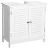 VASAGLE Mobile Sottolavabo a Doppia Anta, 60 x 30 x 60 cm, Armadio da Bagno Auto