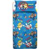 Set Lenzuolo Letto Singolo, Completo Letto Singolo Paw Patrol, Lenzuolo Sopra, L