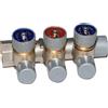 HM Collettore Sanitario Frontale 3/4x1/2 2 3 o 4 Vie con Rubinetti Ottone