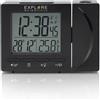 Explore Scientific Sveglia Multifunzione radiocontrollata Black RDP1001BLK