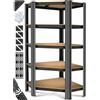 Does not apply ® Scaffale Angolare, Scaffale Di Stoccaggio, per Carichi Pesanti, 180X75X40Cm, F