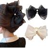 TOFBS 2 Pezzi Fermagli per Capelli con Fiocchi in Rete con Strass Pinze