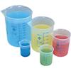 WISSNER® aktiv lernen - Set di 11 bicchieri con scala blu - RE-Plastic®