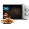Cecotec Microonde con Grill 20L ProClean 3110 Wave. 700 W, Grill 800 W, Capacità 20 L, Tecnologia 3DWave, Modalità Scongelamento, 6 Livelli di Potenza, Timer 30 min, Bianco