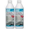 HG Detergente per Bagni in Pietra Naturale, Anticalcare Concentrato Utilizzabile sulle Piastrelle di Vasche da Bagno e Docce per Rimuovere Residui di Sapone e Calcare, 500 ml (Confezione da 2)