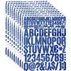 QUARKZMAN 810pz Adesivi Lettere in Vinile Blu 10 Fogli 4cm Adesivi Au