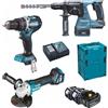 Makita DLX3119TJ combo kit 18V 3x5Ah Li-Ion 2 Makpac