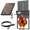 OKKÖBI Okkobi Porta Automatica Pollaio Solare Display LCD Porta Pollaio con telecomando