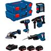 BOSCH 0615A5007S (GSB 18V-65 + GBH 18V-26 + GWS 18V-11 + GSA 18V-LI + GLI 18V-12