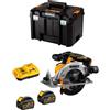 DeWalt Sega Circolare DeWALT DCS565T2 (2 x 54V/18V 6,0 Ah + DCB116 + TSTAK VI)