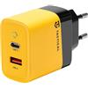 0A6F8EA Tactical Caricabatterie 1x Usb + 1x Usb-c 45w Yellow Per Alcatel Flash (2017)