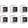 No 6X VENTOLA DISSIPATORE RAFFREDAMENTO per PC 60X60 mm 12V E4R76221