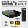 Smart Android Smart TV Box Q Plus 12.0 WiFi 5G 8K QuadCore Full HD Ram 8GB + 128GB Rom