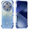 Does not apply Custodia per Honor Magic8 Lite/Magic 8 Lite /X9D, Cover Trasparente Con Glitter