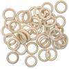 JZK-EA618312 JZK 40 x 4.5CM Piccoli anelli in legno naturale per macramè lavoretti,