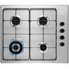 ELECTROLUX EGS6414X PIANO COTTURA GAS 60 CM TRIPLA CORONA 4 FUOCHI INOX