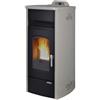 LAMINOX TINA IDRO PLUS TERMOSTUFA A PELLET IDROVENTILATA 20 KW BIANCO