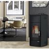 LAMINOX TINA IDRO PLUS TERMOSTUFA PELLET IDROVENTILATA 20 KW ANTRACITE